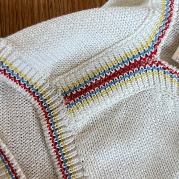 NWT NOS vintage Susan Bristol hand framed knitted circus sweater vest. Size 36 - Picture 6 of 12